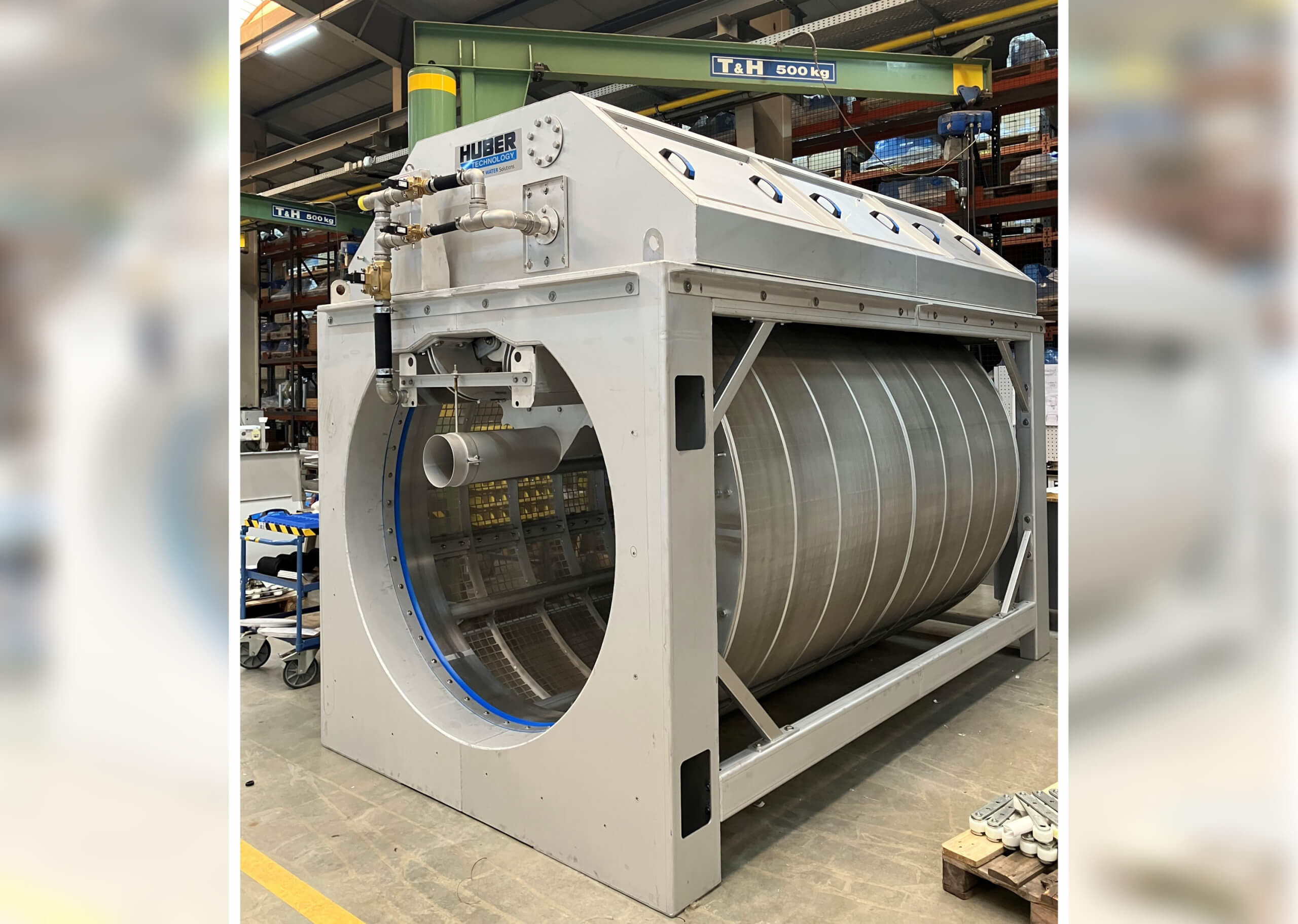 HUBER Drum Screen LIQUID Mesh with stainless steel mesh HUBER Drum Screen LIQUID Mesh with stainless steel mesh