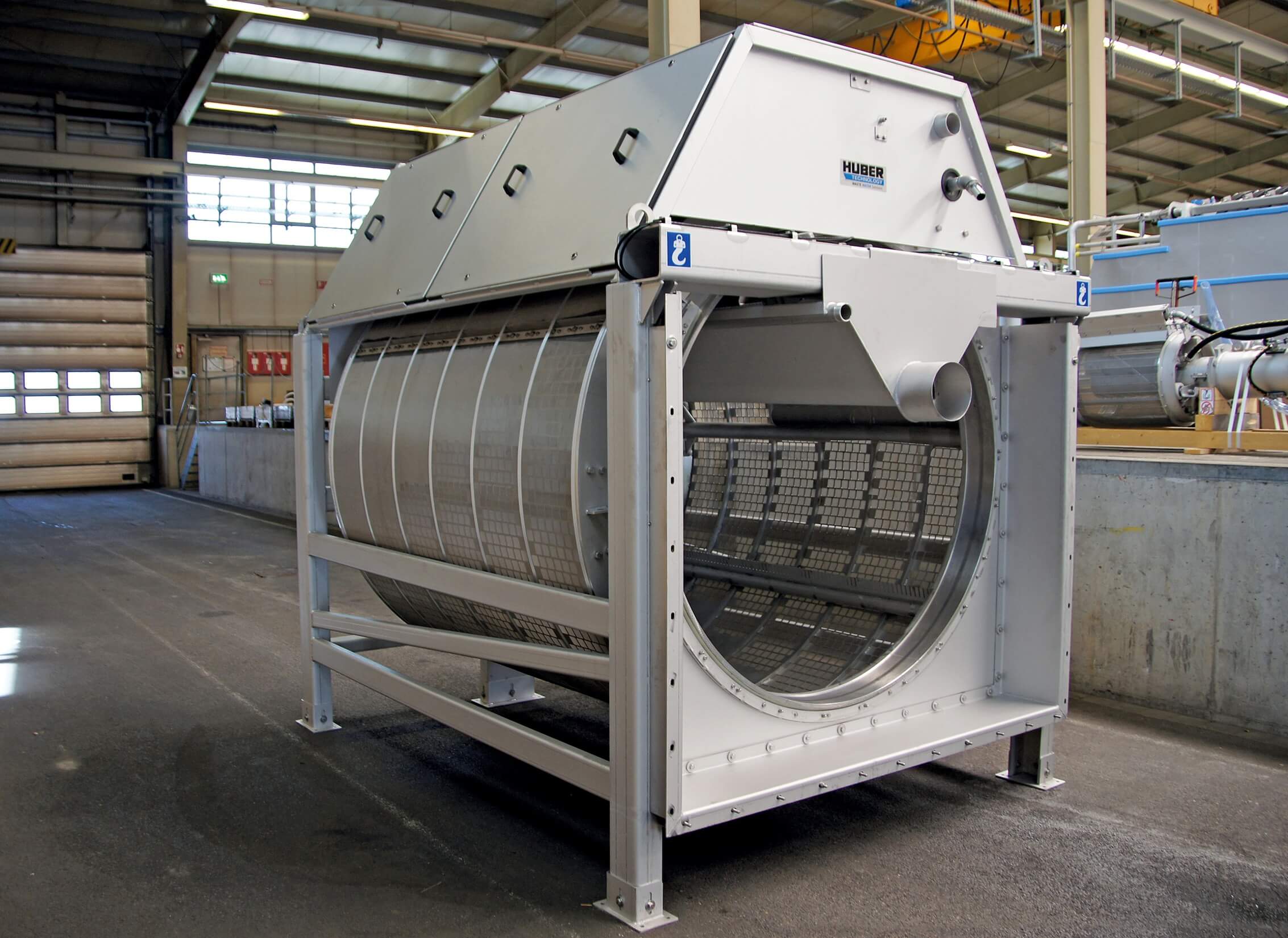 HUBER Drum Screen LIQUID Mesh with stainless steel mesh for highest availability HUBER Drum Screen LIQUID Mesh with stainless steel mesh for highest availability