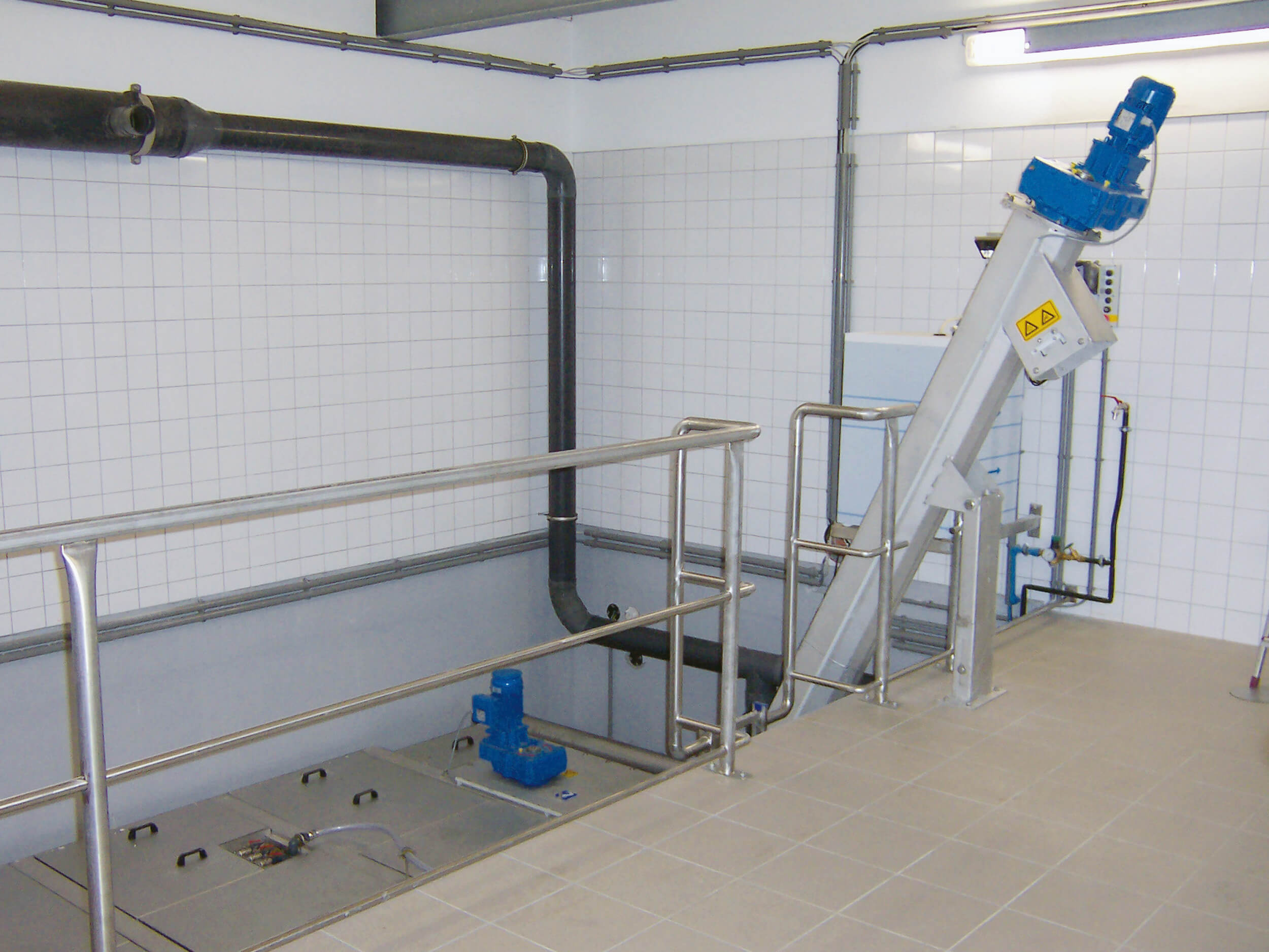 Integrated grit washing at the end of the HUBER Complete Plant ROTAMAT® Ro5 Integrated grit washing at the end of the HUBER Complete Plant ROTAMAT® Ro5