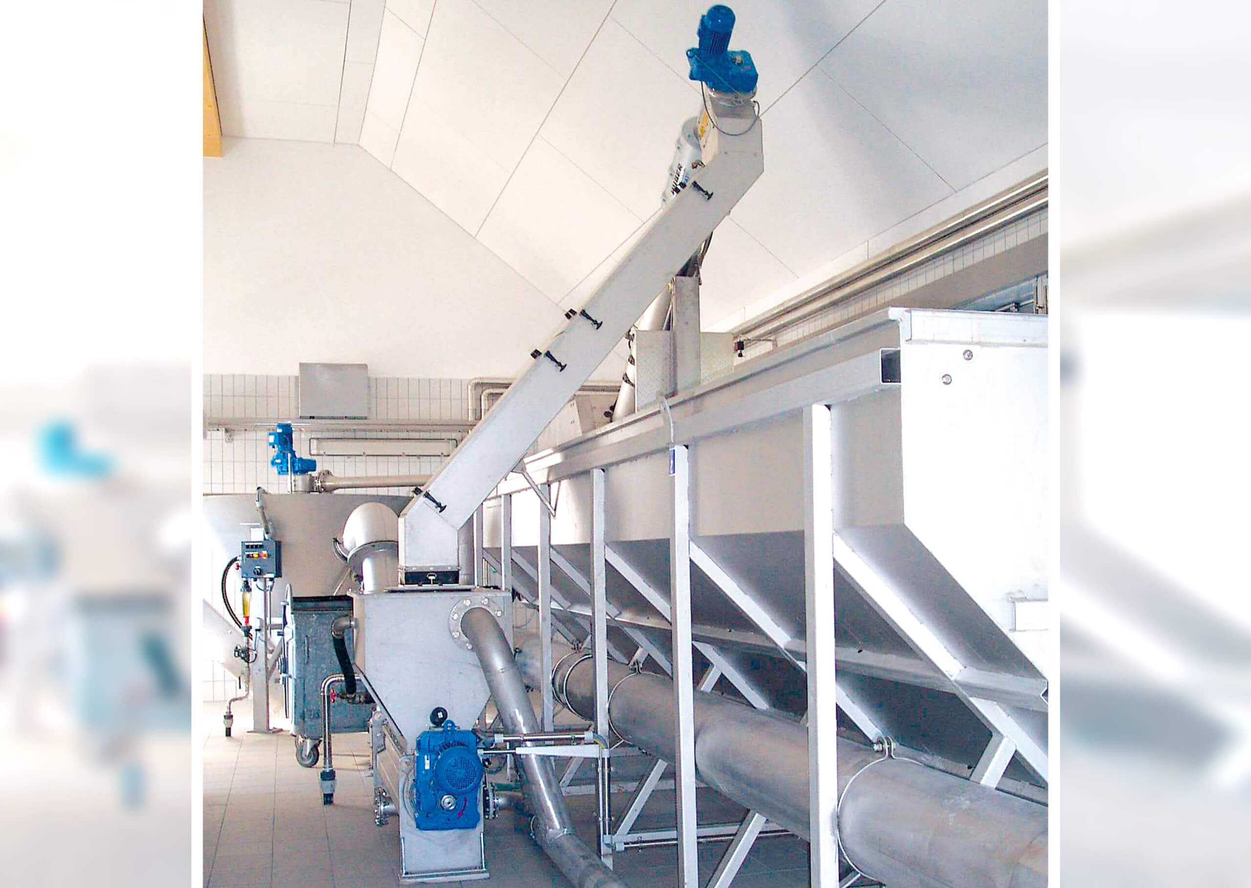 HUBER Wash Press WAP® SL subsequent to a HUBER Complete Plant ROTAMAT® Ro5 HUBER Wash Press WAP® SL subsequent to a HUBER Complete Plant ROTAMAT® Ro5