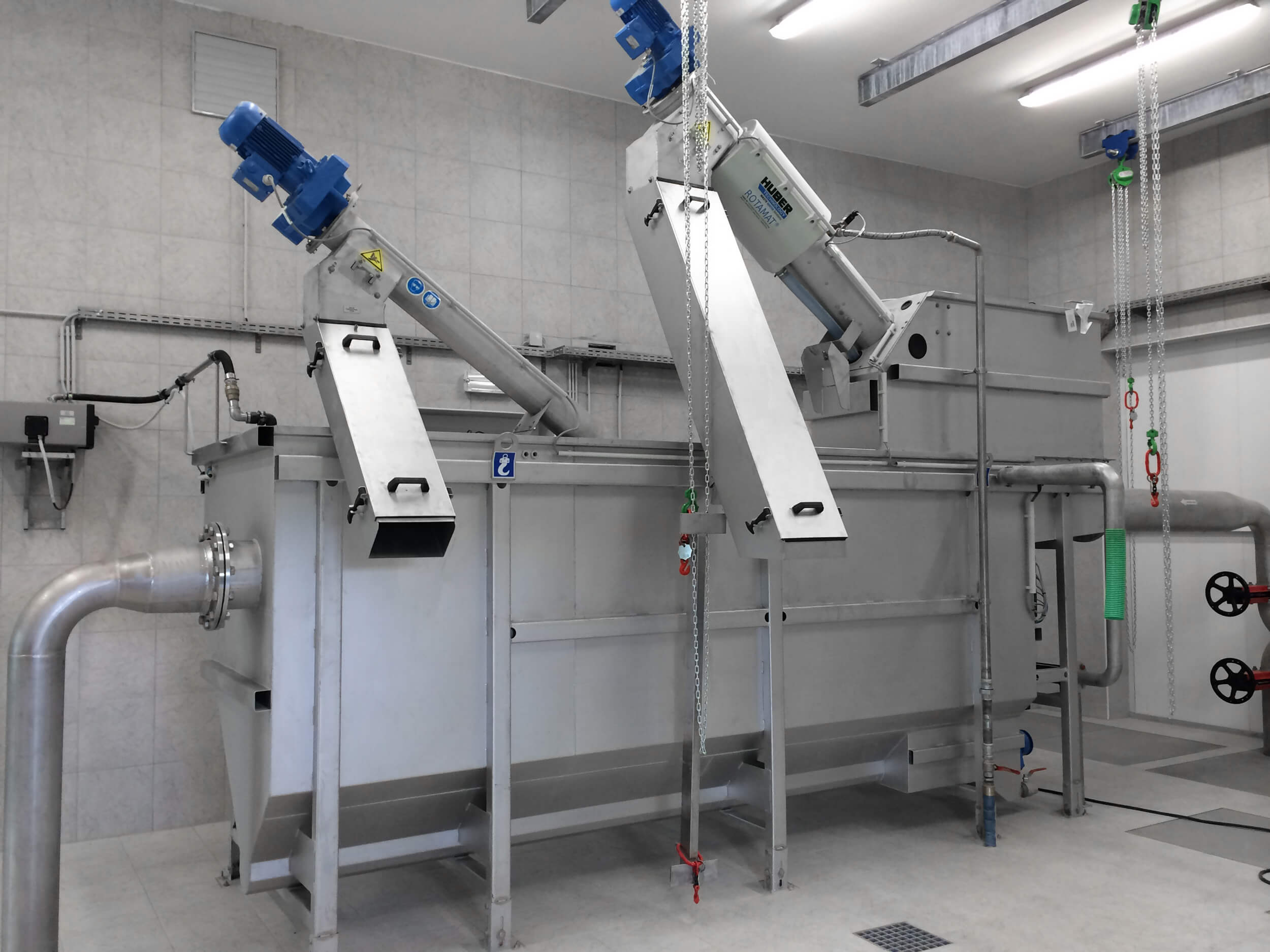 HUBER Complete Plant ROTAMAT® Ro5 in above ground tank installation