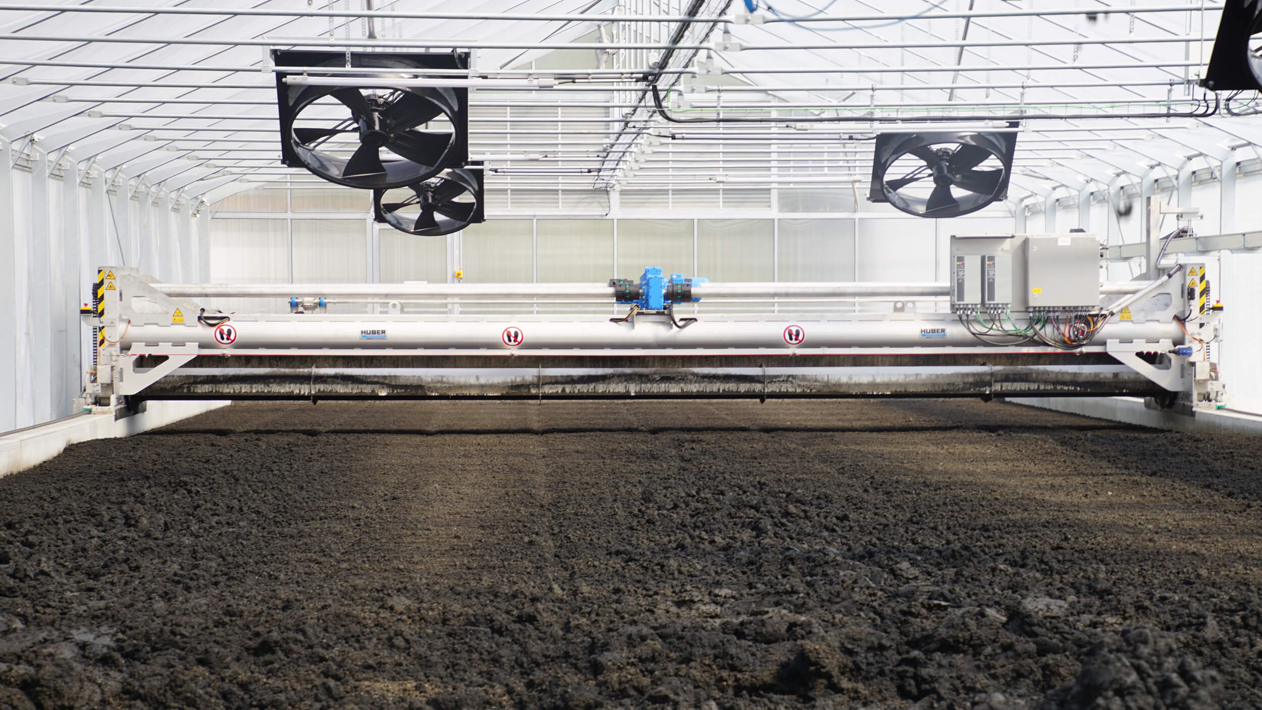 Recirculation air ventilators ensure improved evaporation Recirculation air ventilators ensure improved evaporation