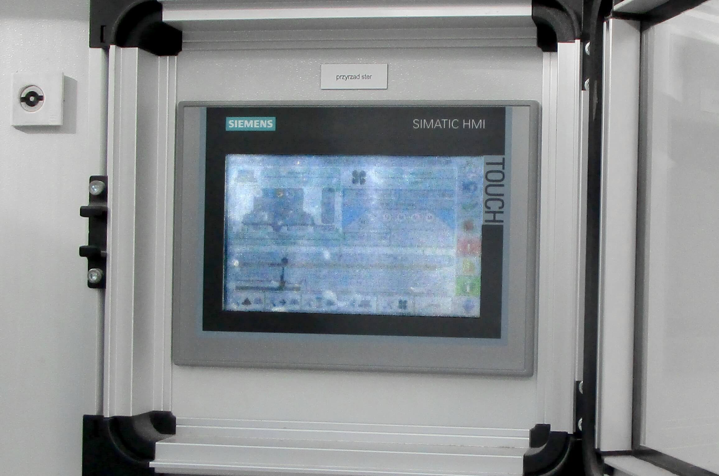 Touch panel for plant control Touch panel for plant control