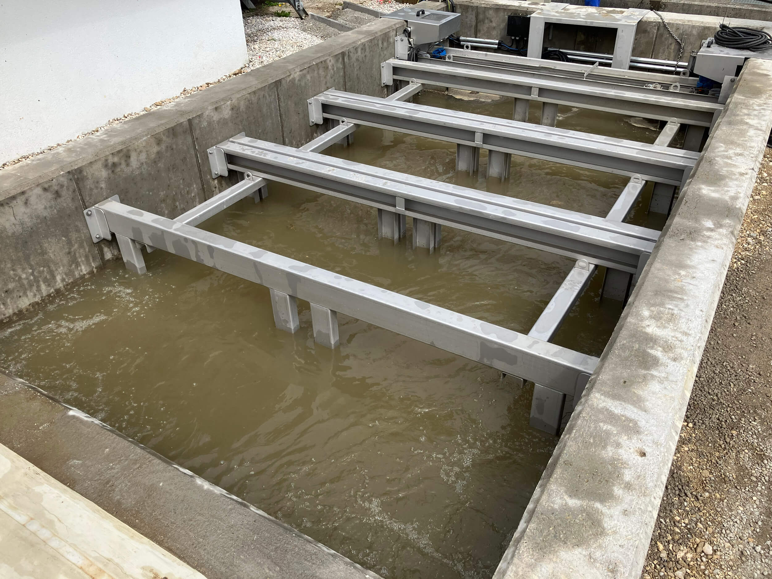 HUBER Sandfang GritWolf® in Betonausführung für 300 l/s