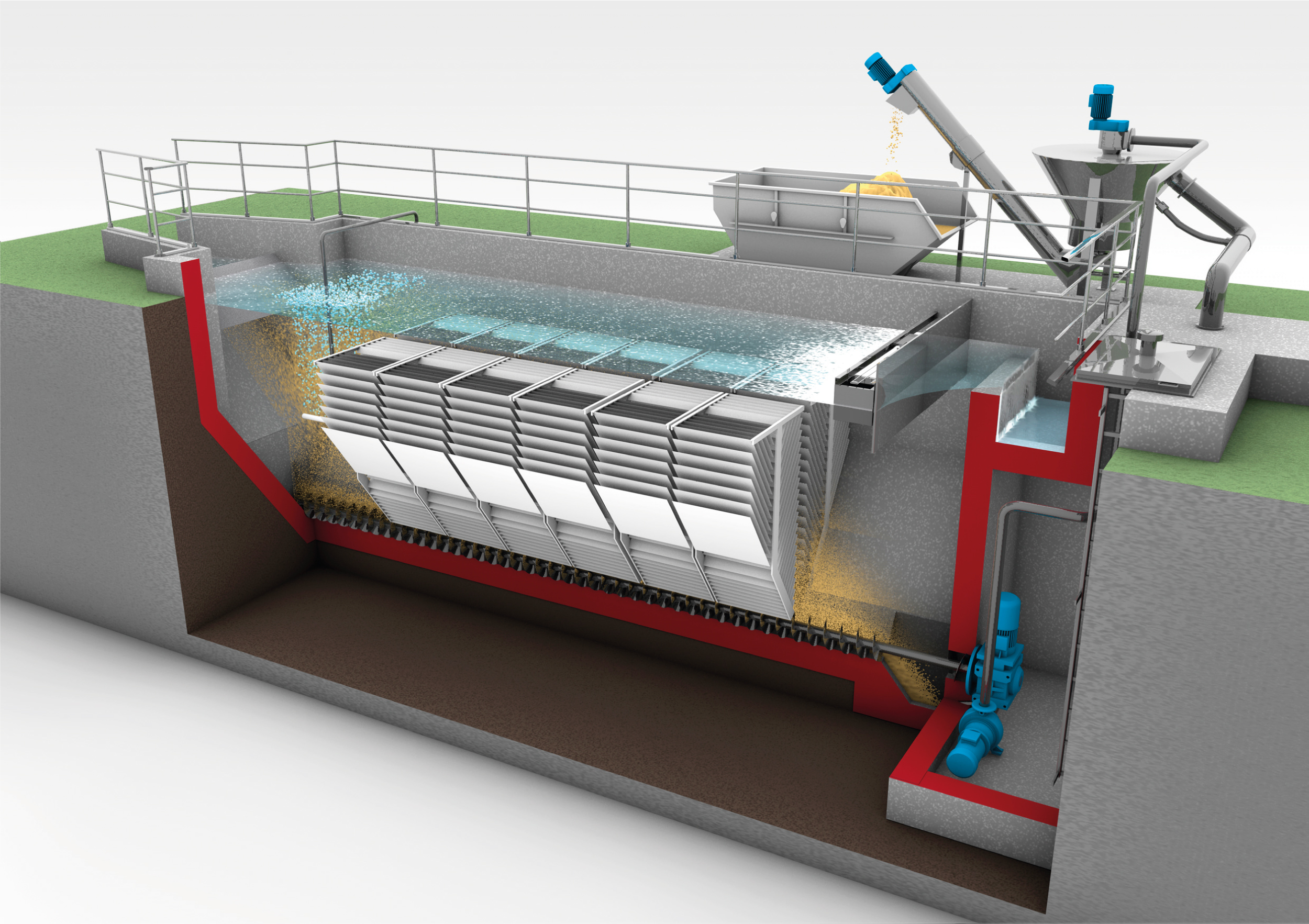 Design sketch: HUBER Grit Trap GritWolf® Design sketch: HUBER Grit Trap GritWolf®