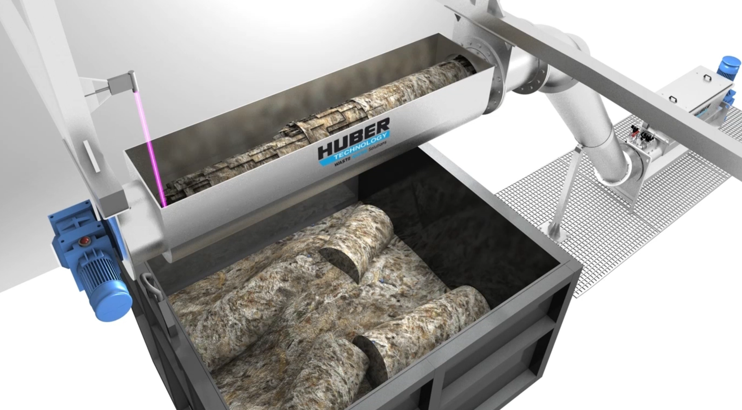 HUBER Tipping Trough KT: Efficient distribution of screenings HUBER Tipping Trough KT: Efficient distribution of screenings