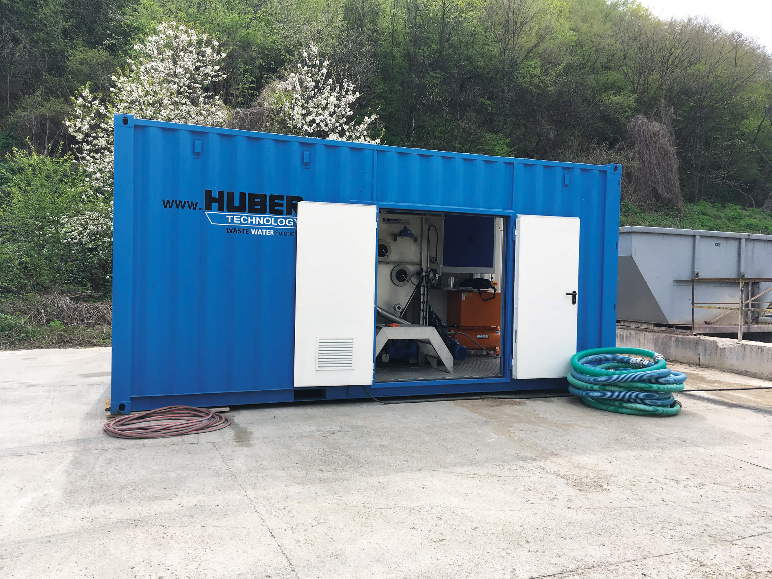Mobile Pilotanlage HUBER Druckentspannungsflotation HDF Mobile Pilotanlage HUBER Druckentspannungsflotation HDF