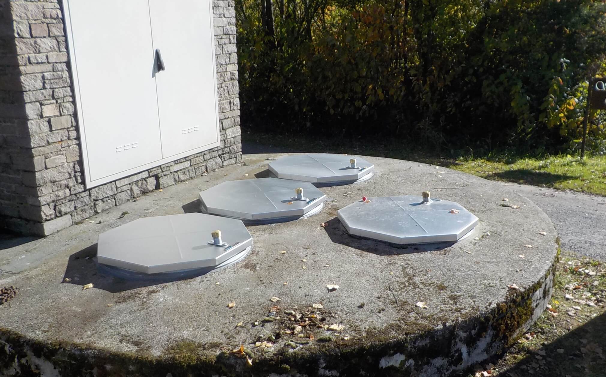 HUBER manhole covers SD2 as inspection opening HUBER manhole covers SD2 as inspection opening