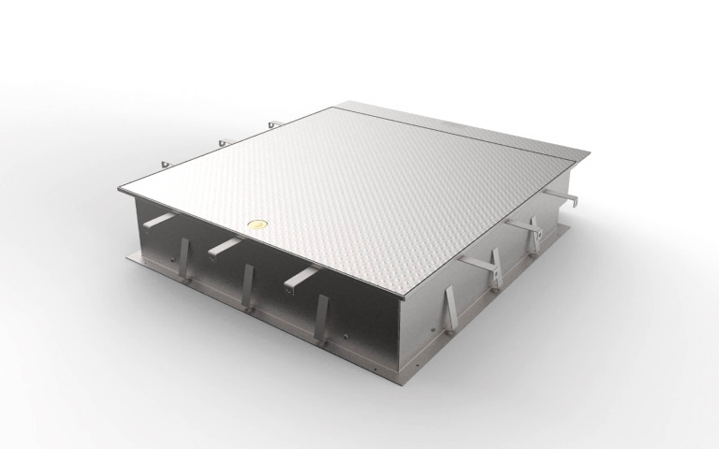 HUBER manhole cover SD7 for flush fitting, attack-proof and weatherproof Attack-proof and weatherproof HUBER manhole cover SD7, for flush fitting, load bearing, security tested, rectangular type