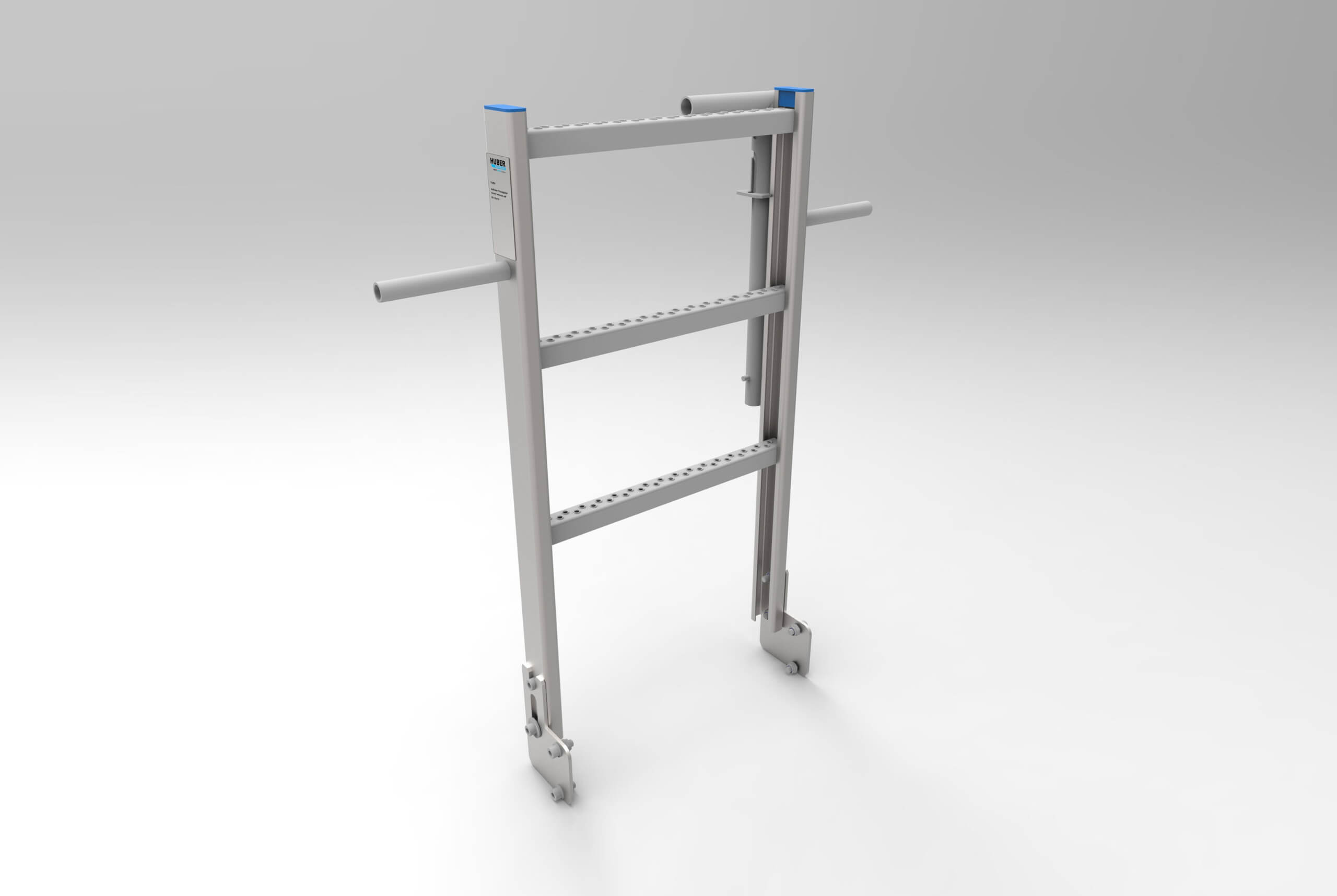 HUBER fold-back entrance aid - collapsible hand post EH KV, exposed detail view HUBER fold-back entrance aid - collapsible hand post EH KV, exposed detail view