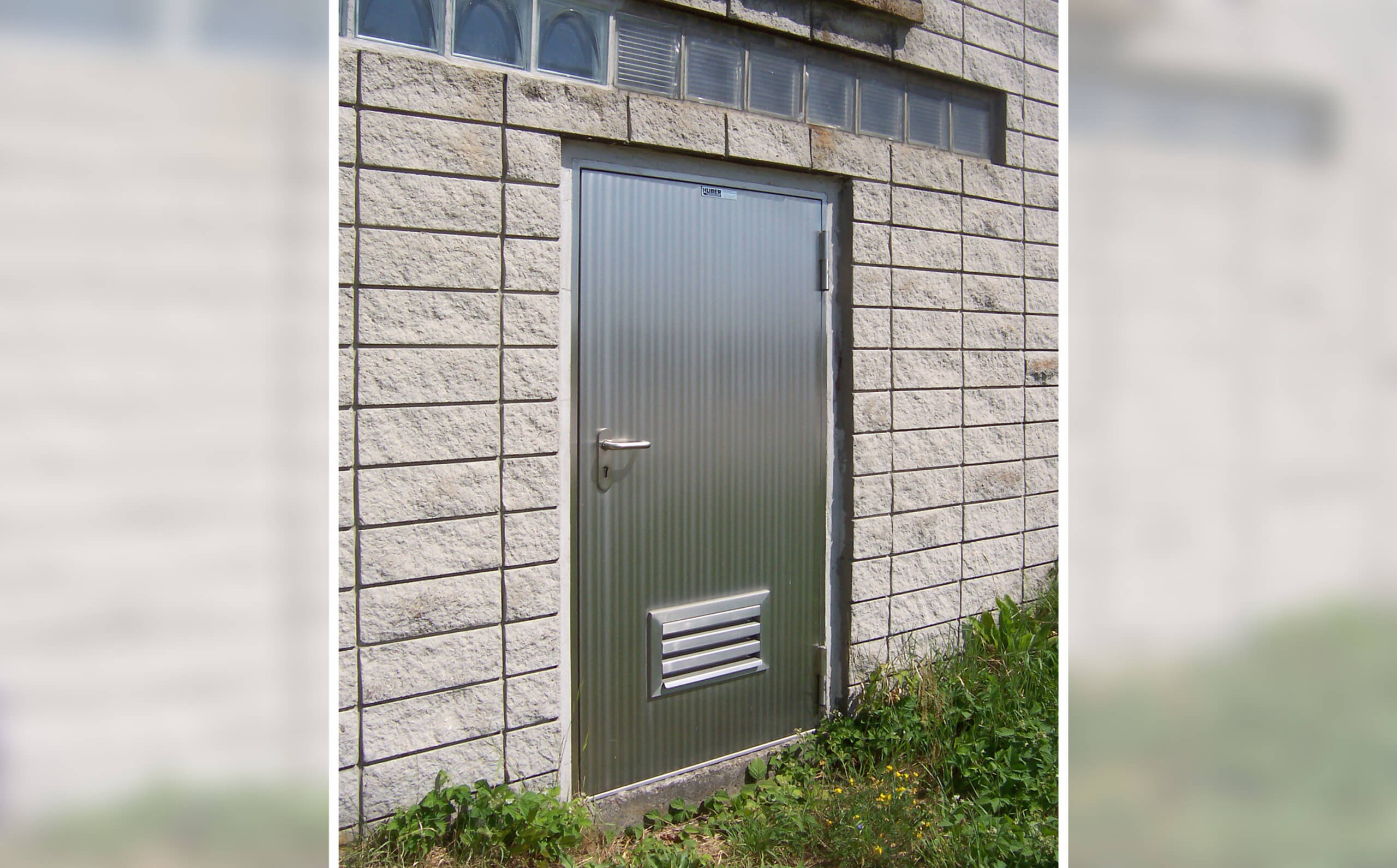 HUBER Stainless Steel Door as access door at a drinking water reservoir HUBER Stainless Steel Door as access door at a drinking water reservoir