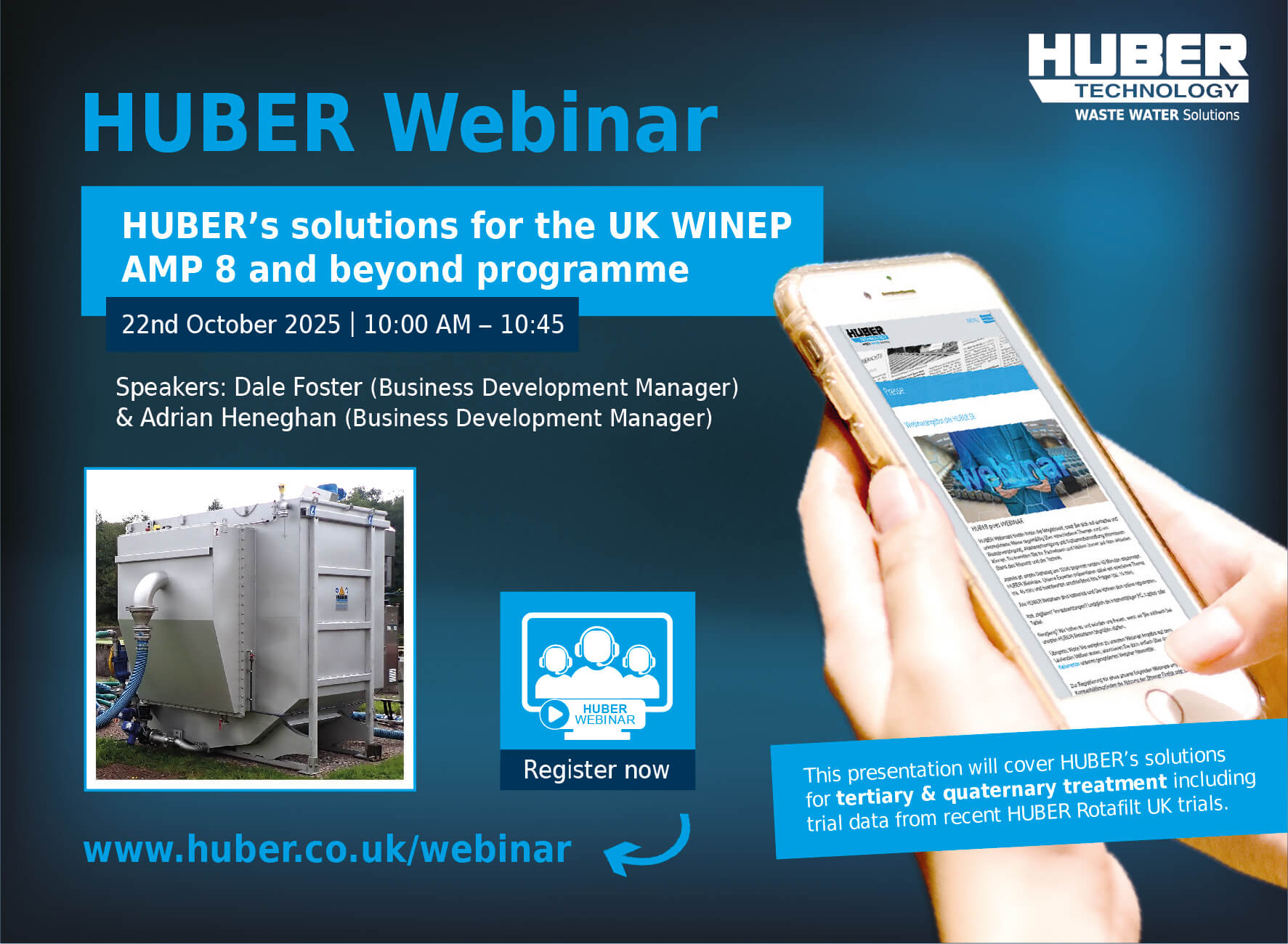 Webinar on HUBER's solutions for Tertiary & Quaternary treatment. img-webinar-uk-winep-25-10